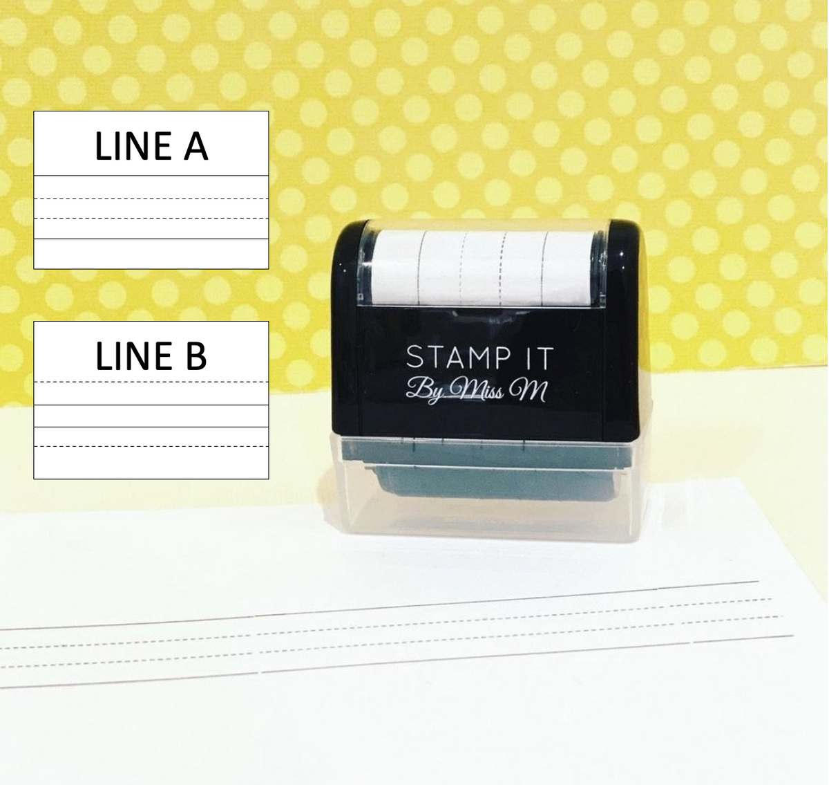 Encourage correct letter formation | Dotted thirds roller stamp – STAMP ...